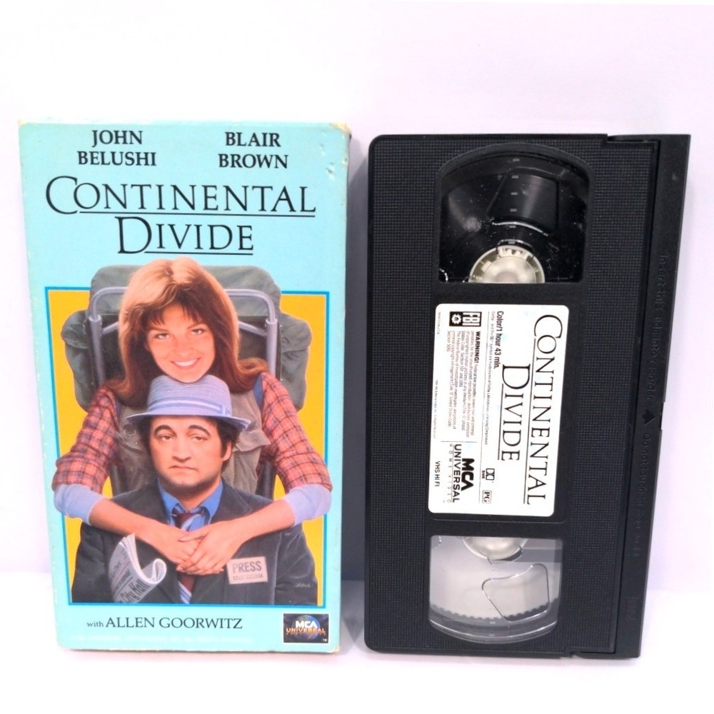 VTG Continental Divide VHS 1991 John Belushi Blair Brown MCA Universal Movie PG